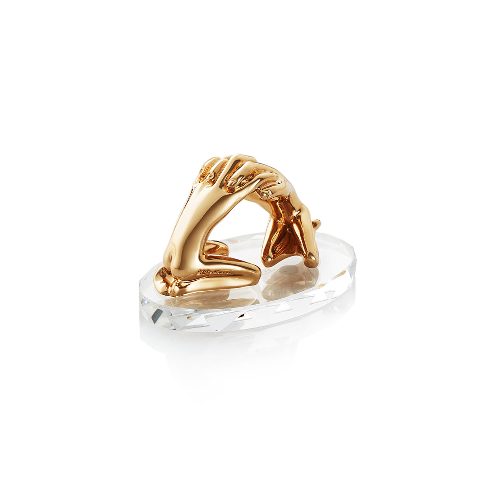 Sculpture with Gold Embrace - Small