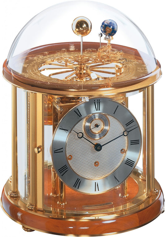 ساعة هيرملي تيلوريوم بالنحاس وخشب الكرز والذهب
