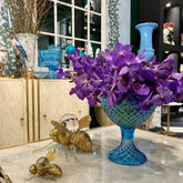 Vase – Luxury Crystal Classy Clear/lt.blu by Abhika - Main View