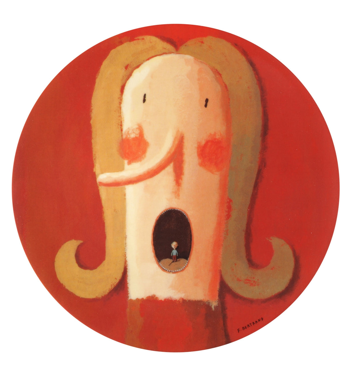 2i - Ilustradores Internacionais - Round Plate Frédérique Bertrand - LAZADO