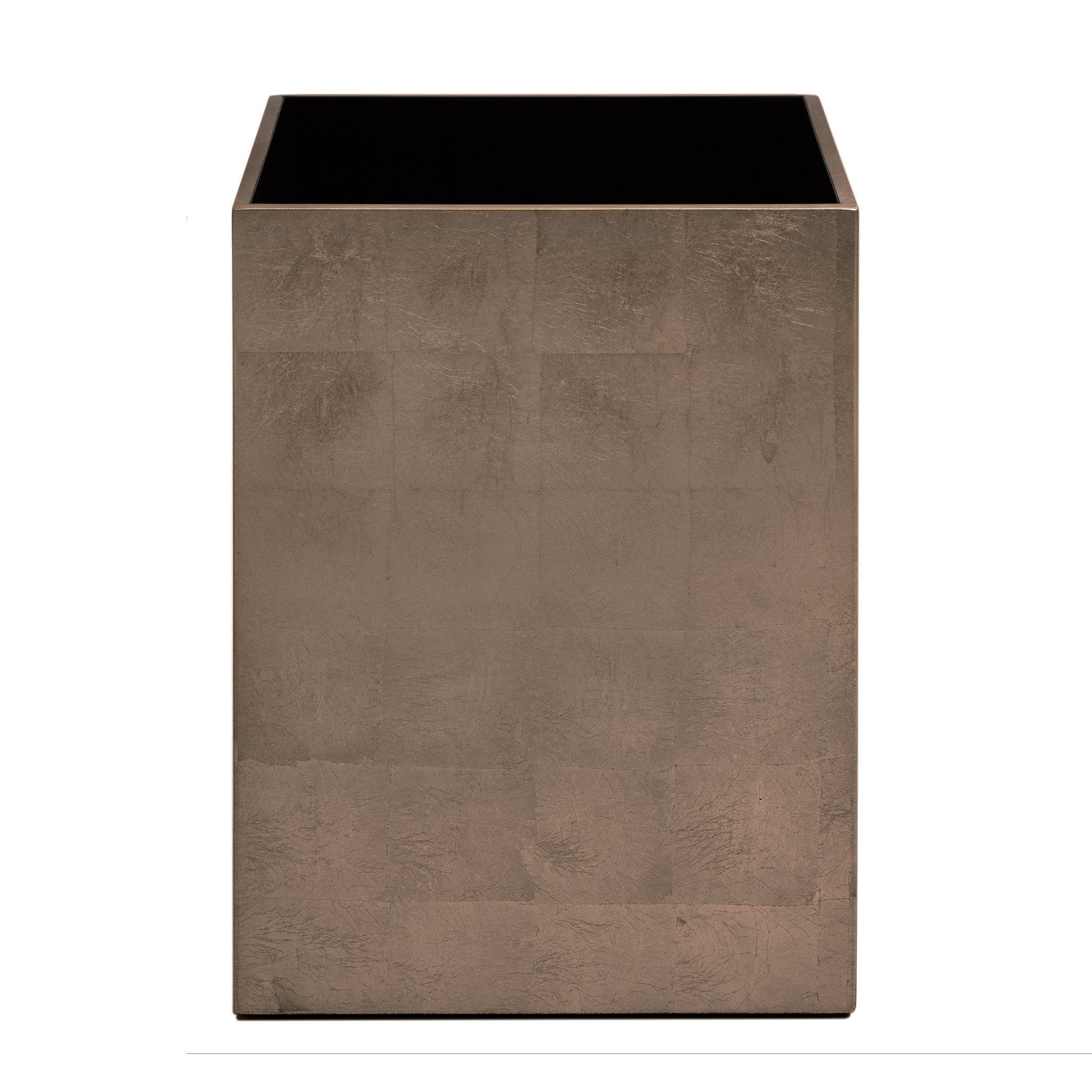 Kensington Luxury Bathroom Waste Basket – Taupe Silver Leaf