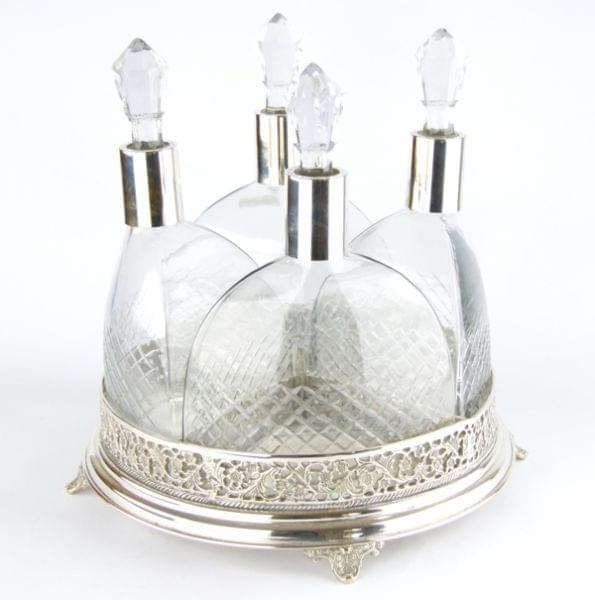 4 CRYSTAL BOTTLES AND STAND - LAZADO