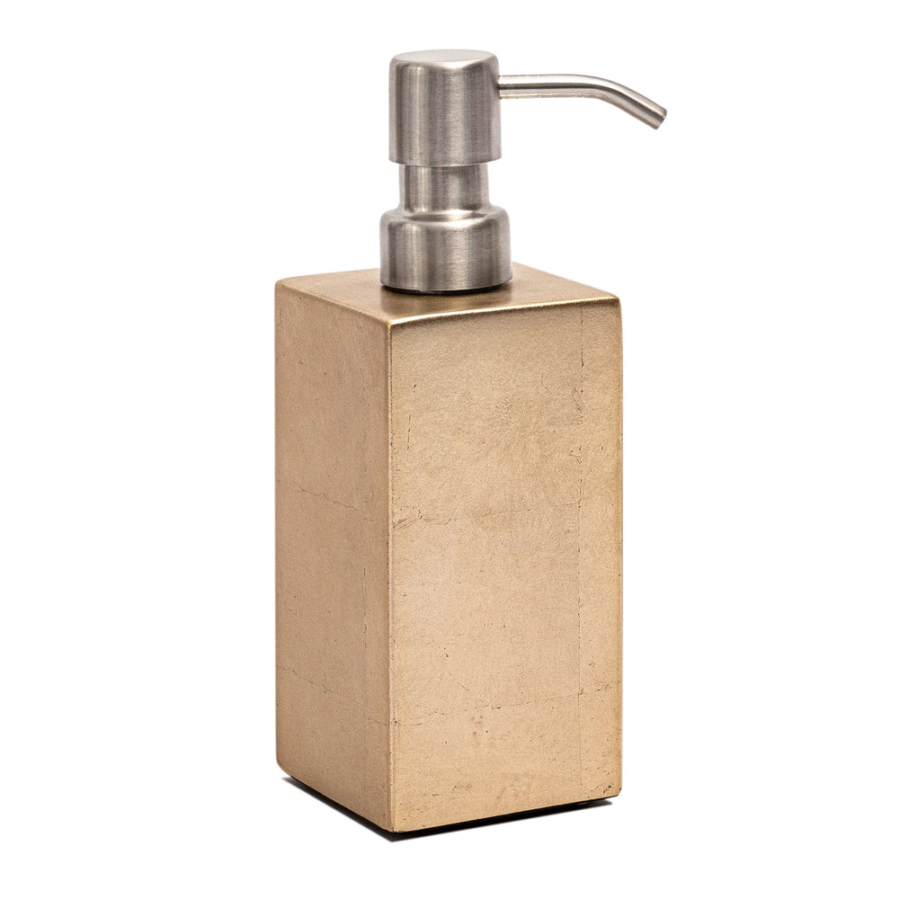 Kensington Luxury Soap & Lotion Dispenser – Champagne Silver Leaf