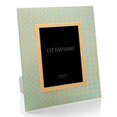 Crystal photoframe silver foil gold Cachemire by Ottaviani - Main View