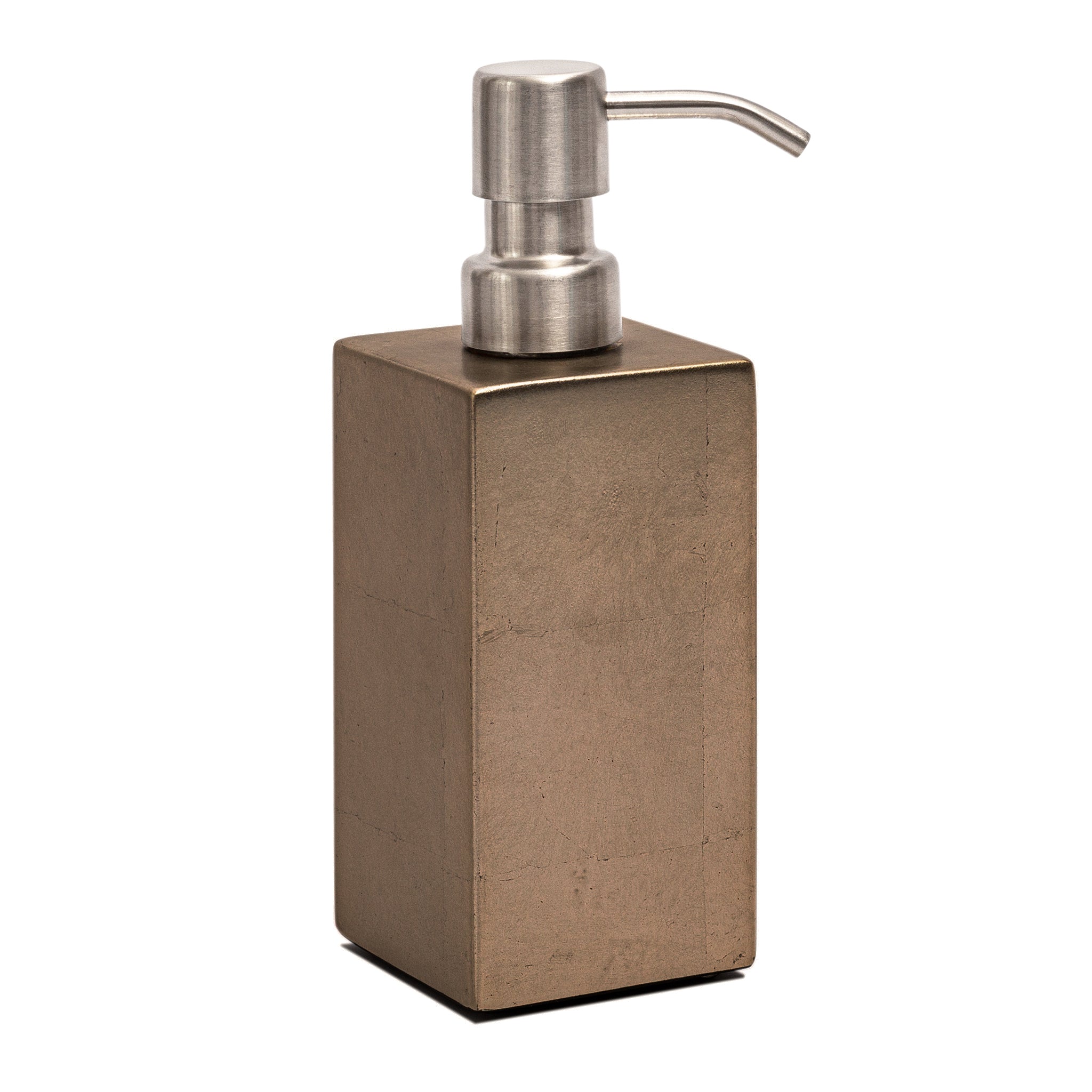 Kensington Luxury Soap & Lotion Dispenser – Taupe Silver Leaf