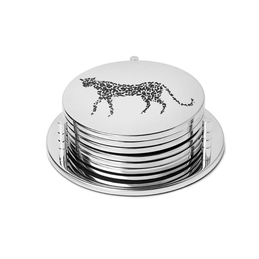 مجموعة سُتَّارات أكواب شيتاه – بتشطيب فضّي