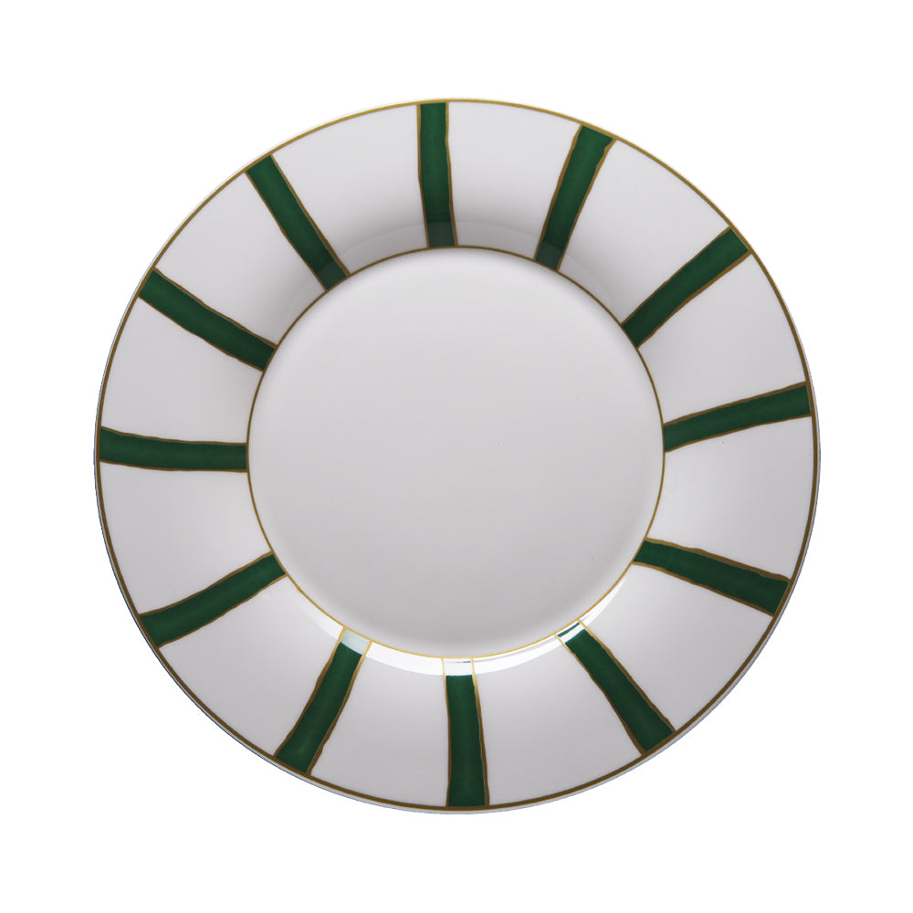 Striche Verdi e Oro - طقم أطباق فاخر (30 قطعة)