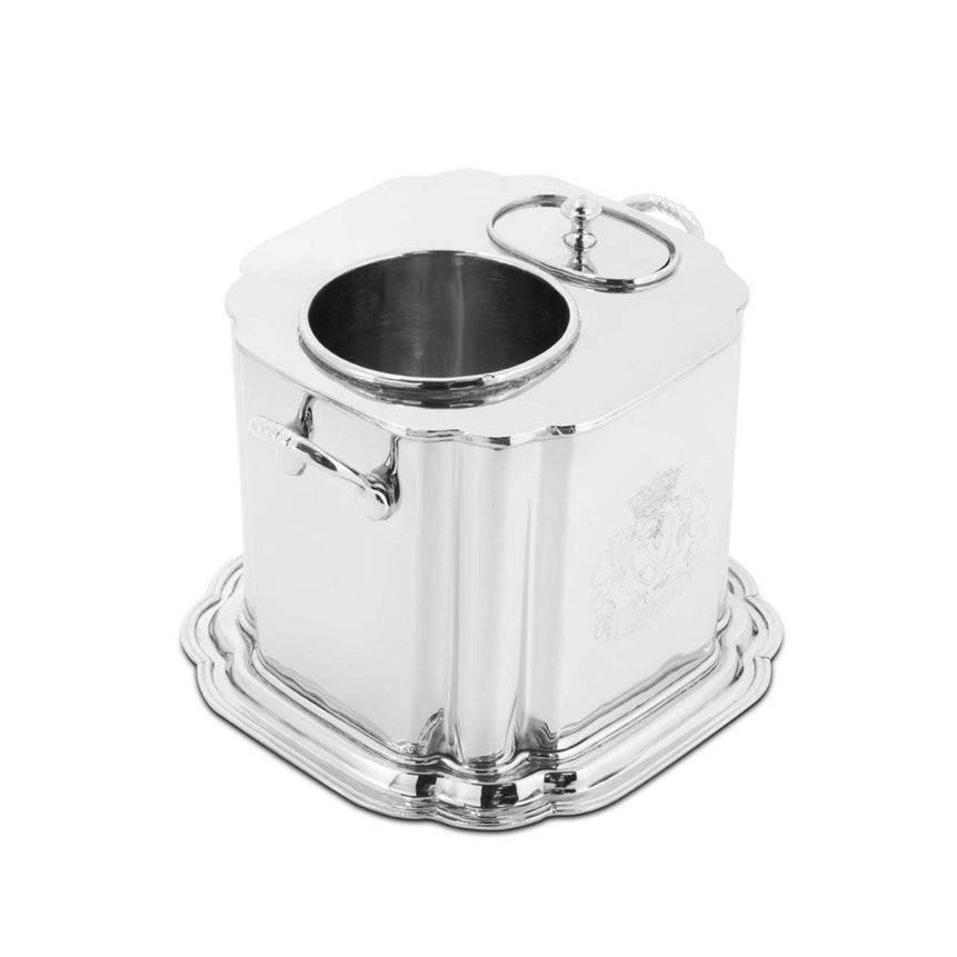 مبرد قوارير هيرميتاج منقوش – تصميم معدني فضي فاخر