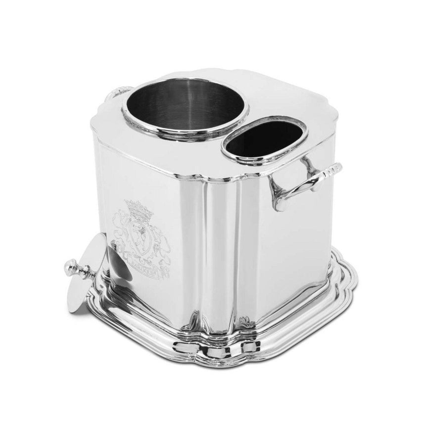 مبرد قوارير هيرميتاج منقوش – تصميم معدني فضي فاخر