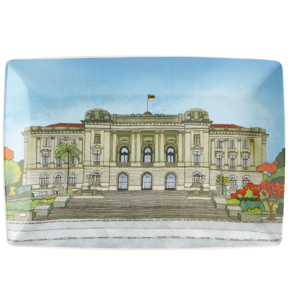 Alma De Maputo - Rectangular Plate City Hall - LAZADO