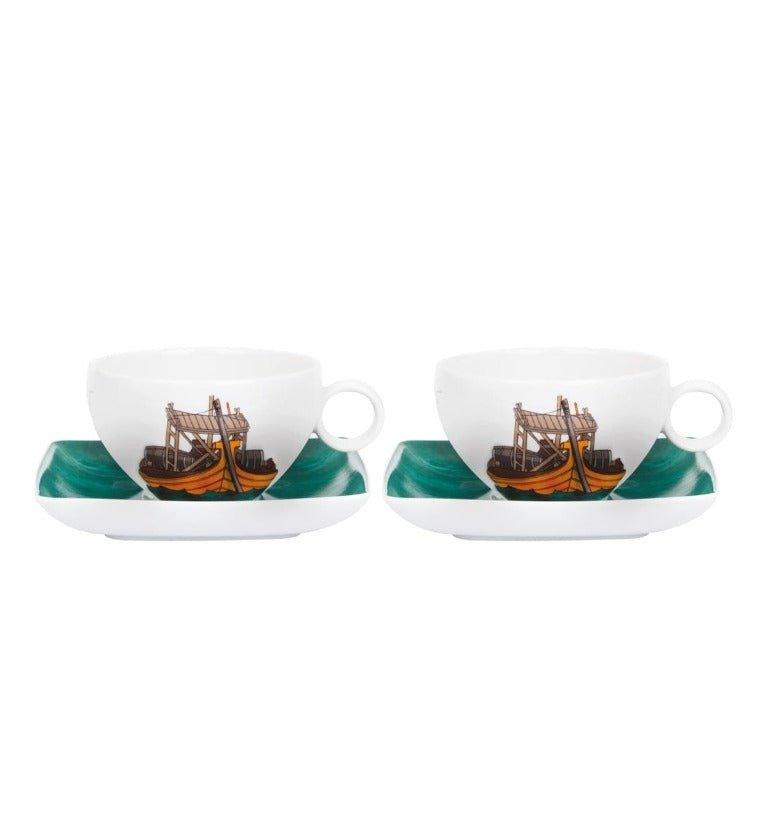 Alma do Porto - Set 2 Tea Cups & Saucers - LAZADO