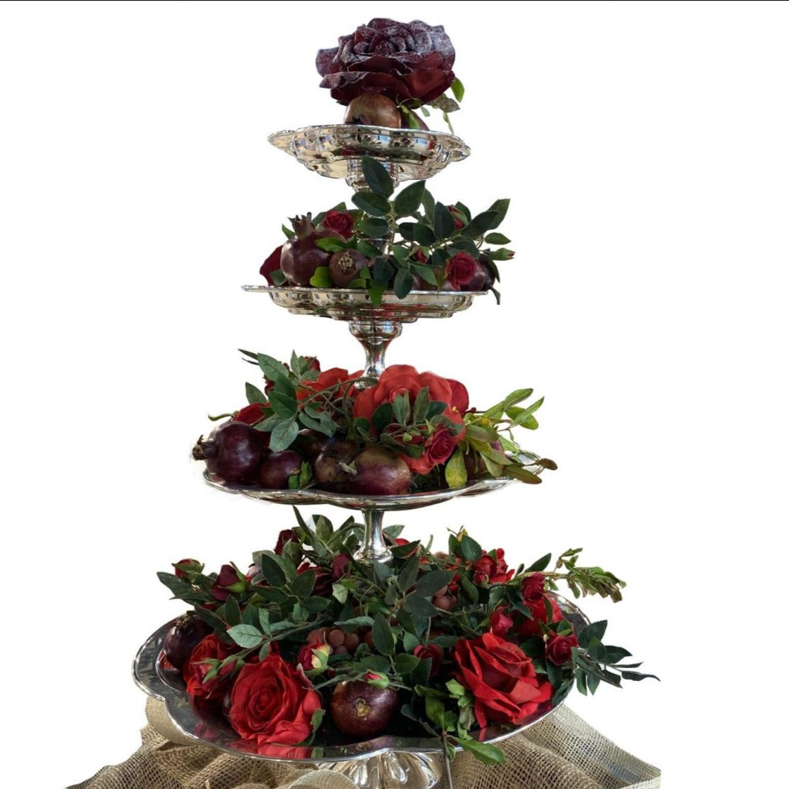 BIG CAKE STAND 4 STANDS CM 45 H CM 66 - LAZADO