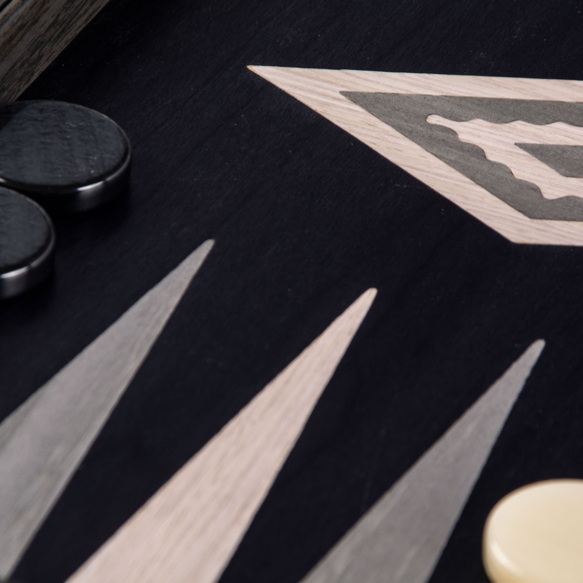 Premium Handcrafted Wooden Backgammon Set with Marquetry Design