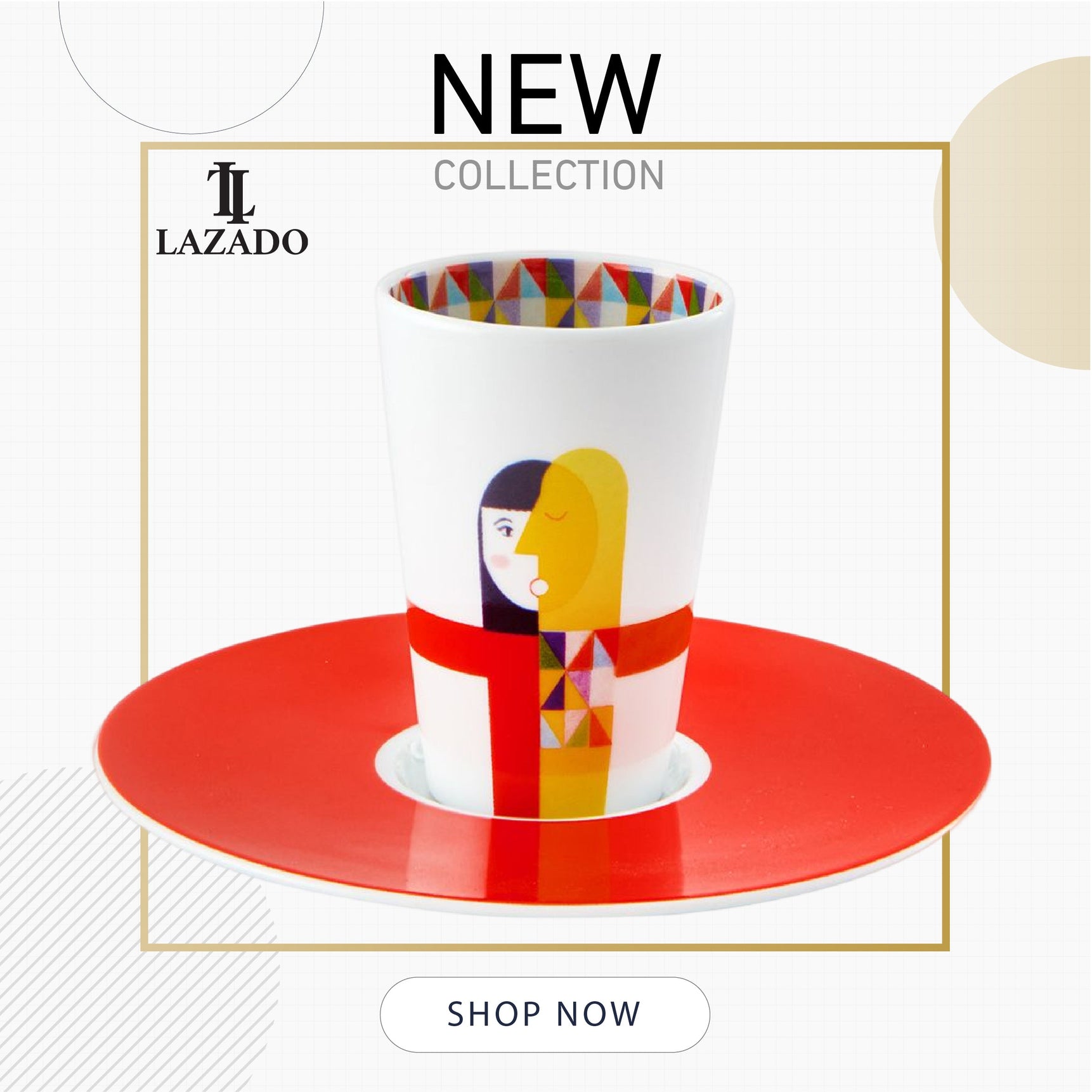 Bode Inspiratorio - Coffee Cup with Saucer IV - LAZADO