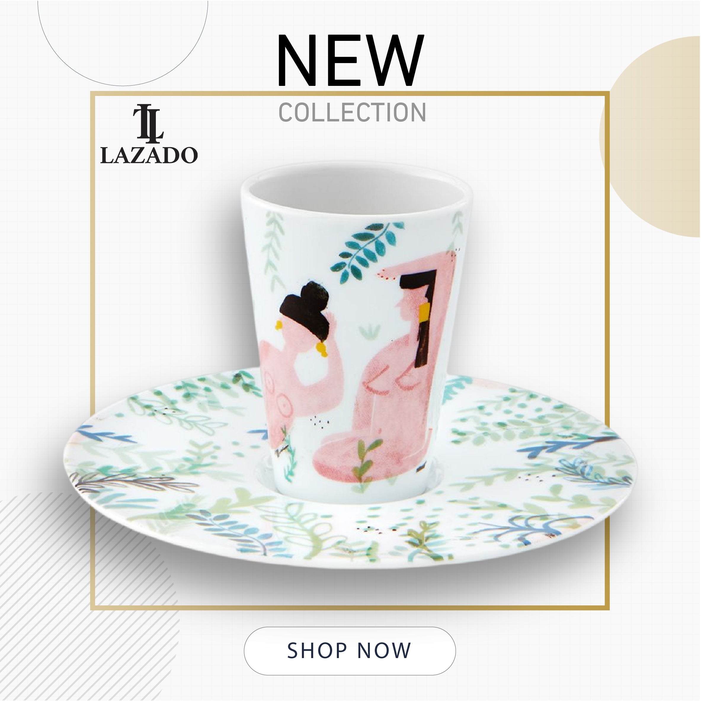 Bode Inspiratorio - Coffee Cup with Saucer VI - LAZADO