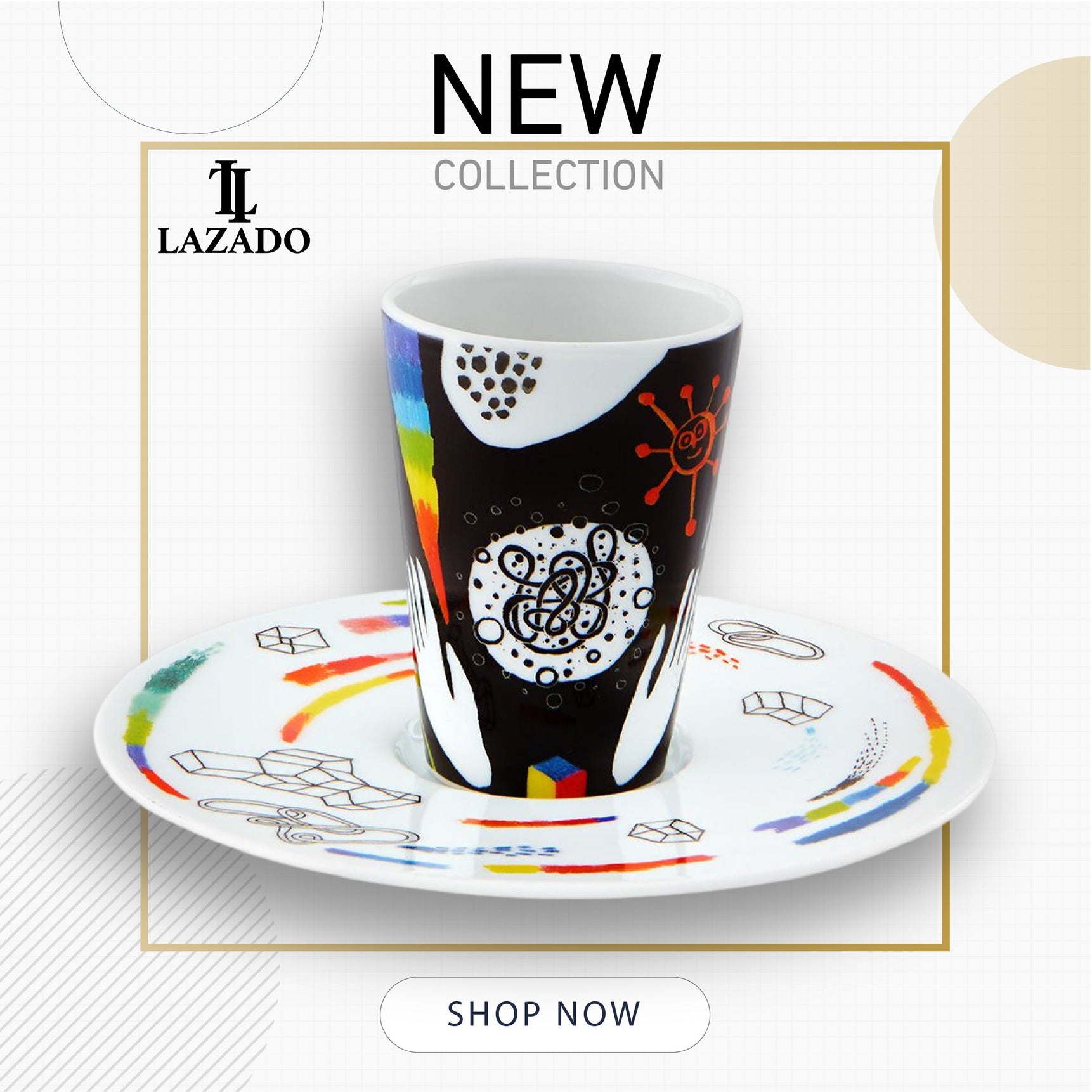 Bode Inspiratorio - Coffee Cup with Saucer XLII - LAZADO