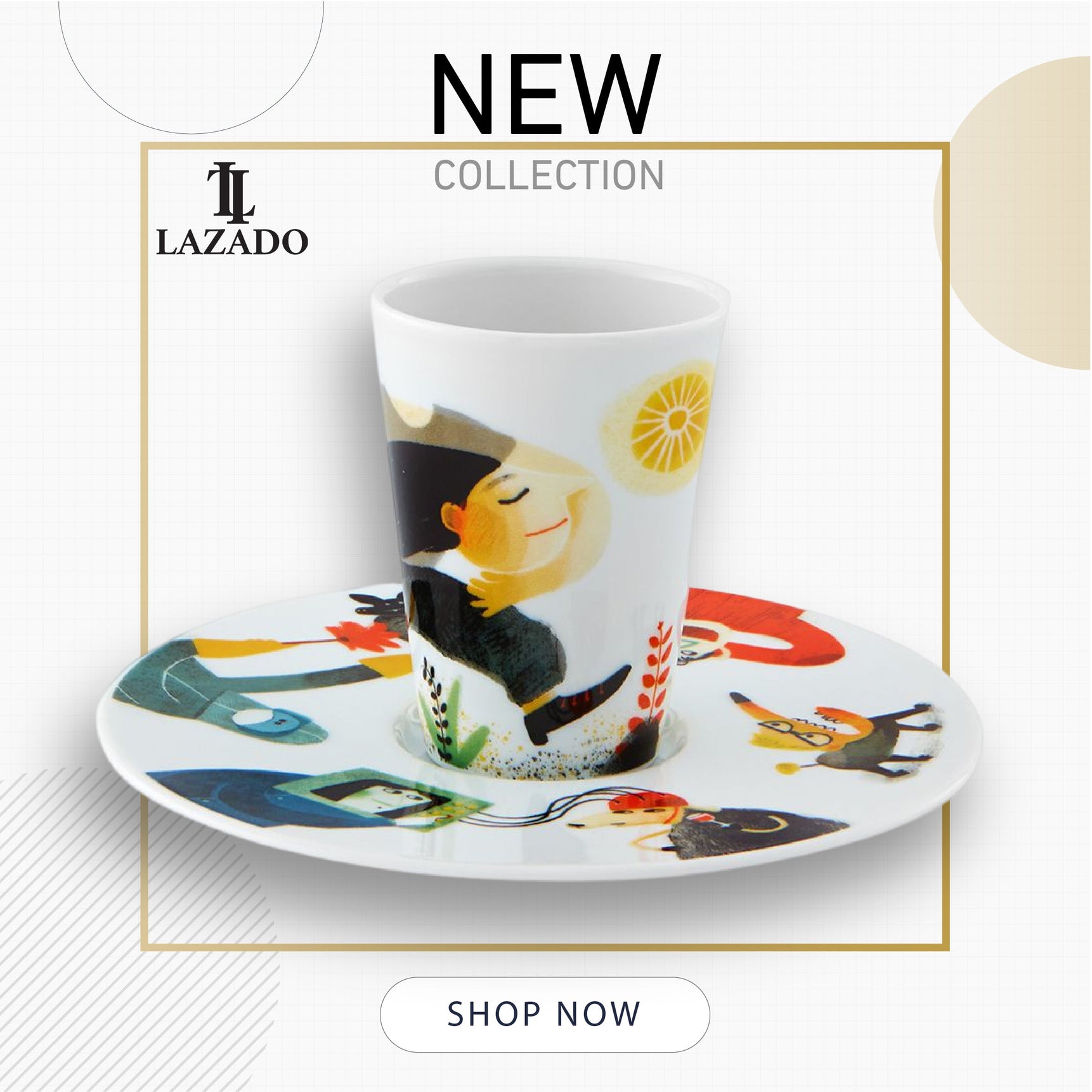 Bode Inspiratorio - Coffee Cup with Saucer XXVI - LAZADO