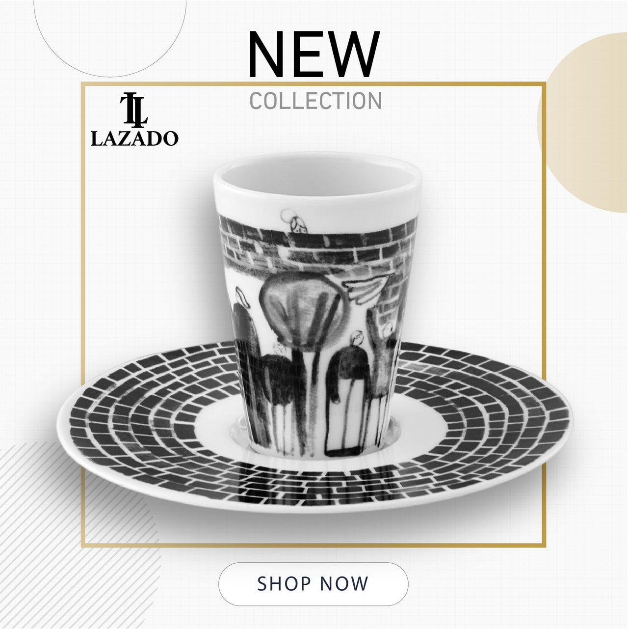 Bode Inspiratorio - Coffee Cup with Saucer XXXIII - LAZADO