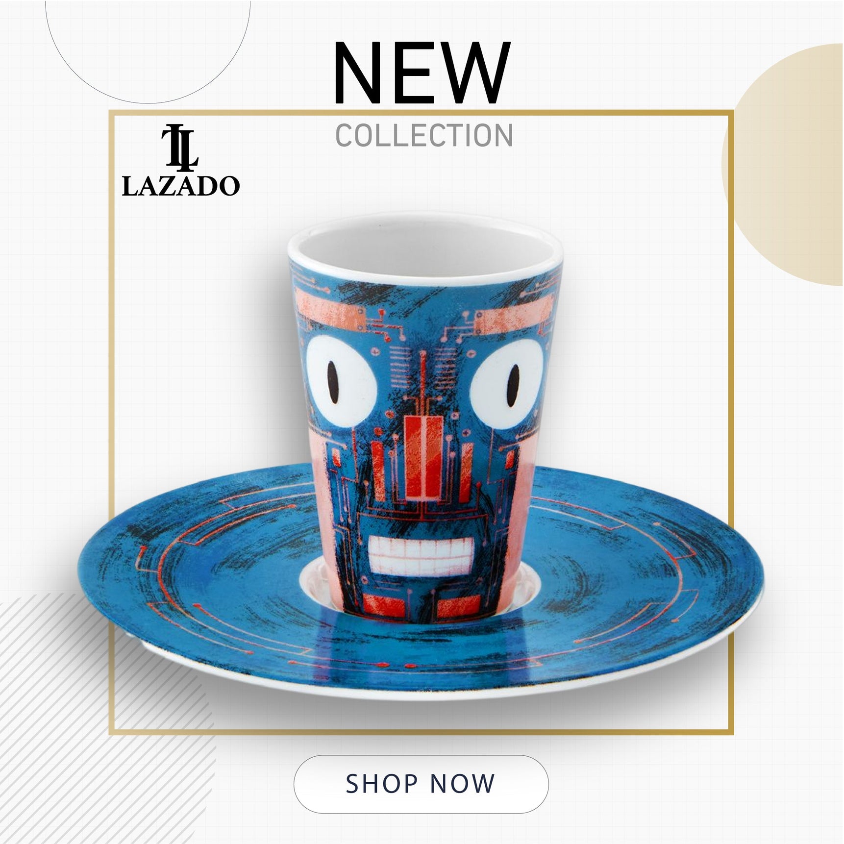 Bode Inspiratorio - Coffee Cup with Saucer XXXIV - LAZADO