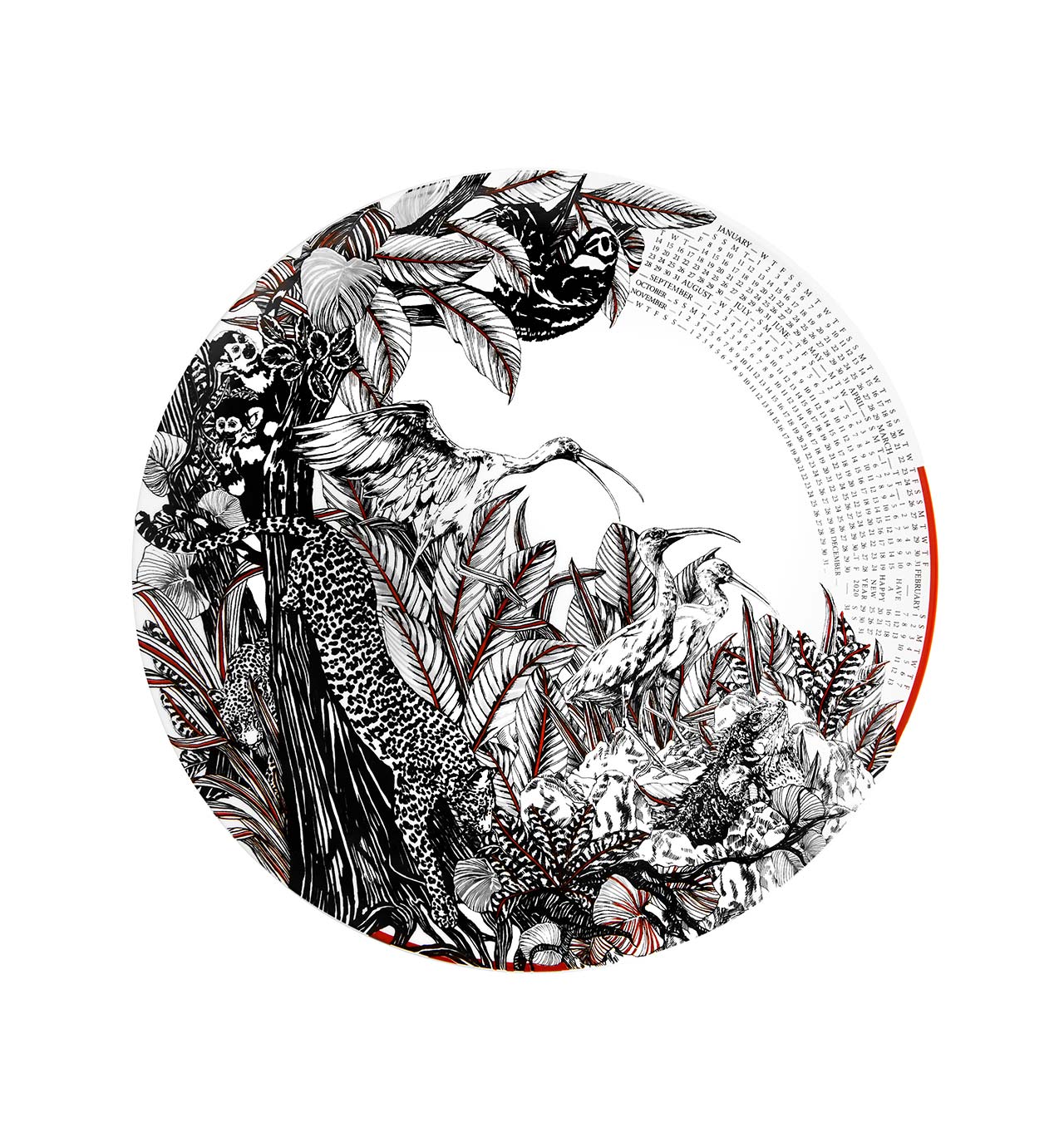 Calendario 2020 - Calendar Plate 2020 - LAZADO