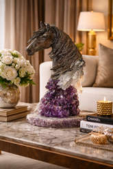 Storm - Horse sculptures with precious stones by Ebano - Main View