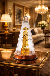 ساعة هرمل لييتون الهيكلية ذات القبة الزجاجية - تحفة فنية معاصرة