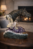 Arabic horse - Horse sculptures with precious stones by Ebano - Main View