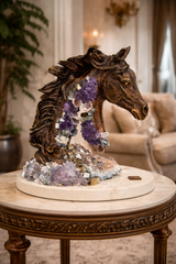 Pegasus - Horse sculptures with precious stones by Ebano - Main View