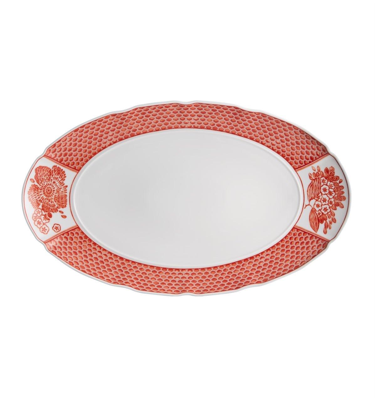 Small Oval Plate- CORALINA 1 Dinnerware Set (63 Pieces)
