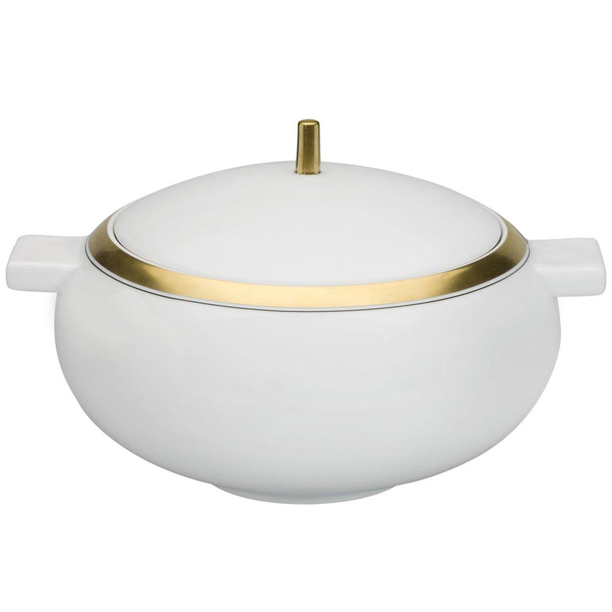 Tureen- DOMO GOLD Serving Plate Set