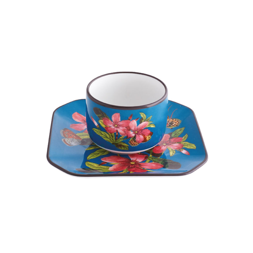 Fête vos jeux - set 4 coffee cups with saucers - LAZADO