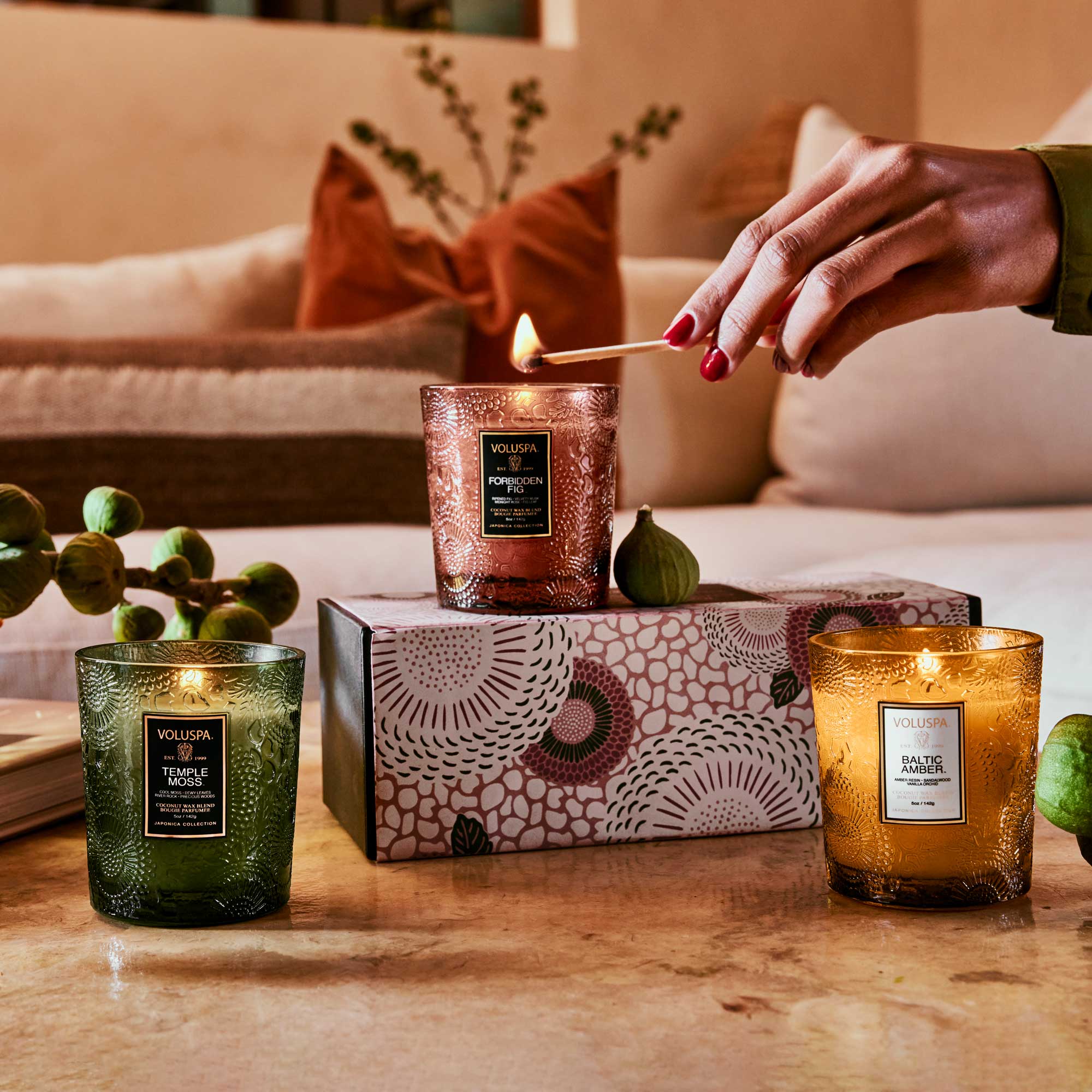 FRAGRANT FOLIAGE - 3 DEMI CANDLE GIFT SET 3PC*142G - LAZADO