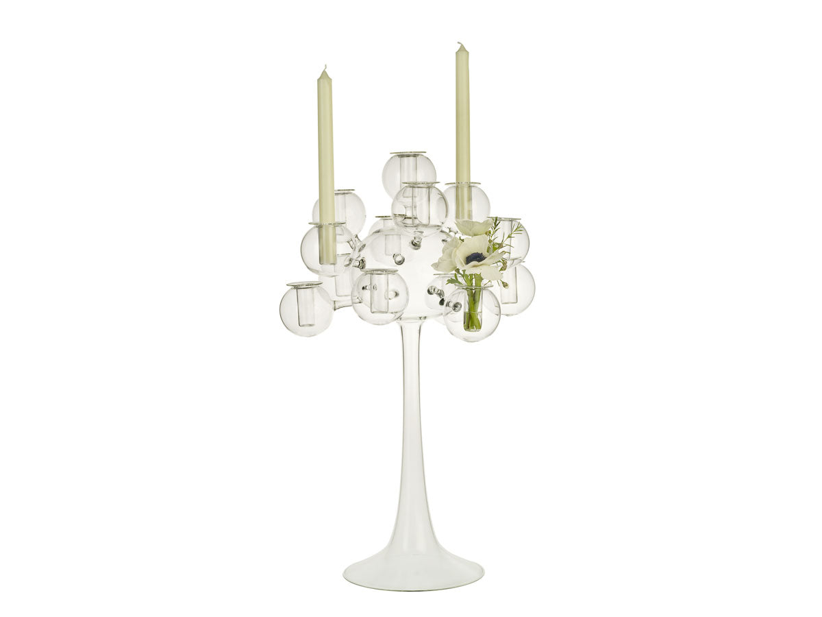 GRANDE LUMIERE Candelabra, blown glass cm 38×57 - LAZADO