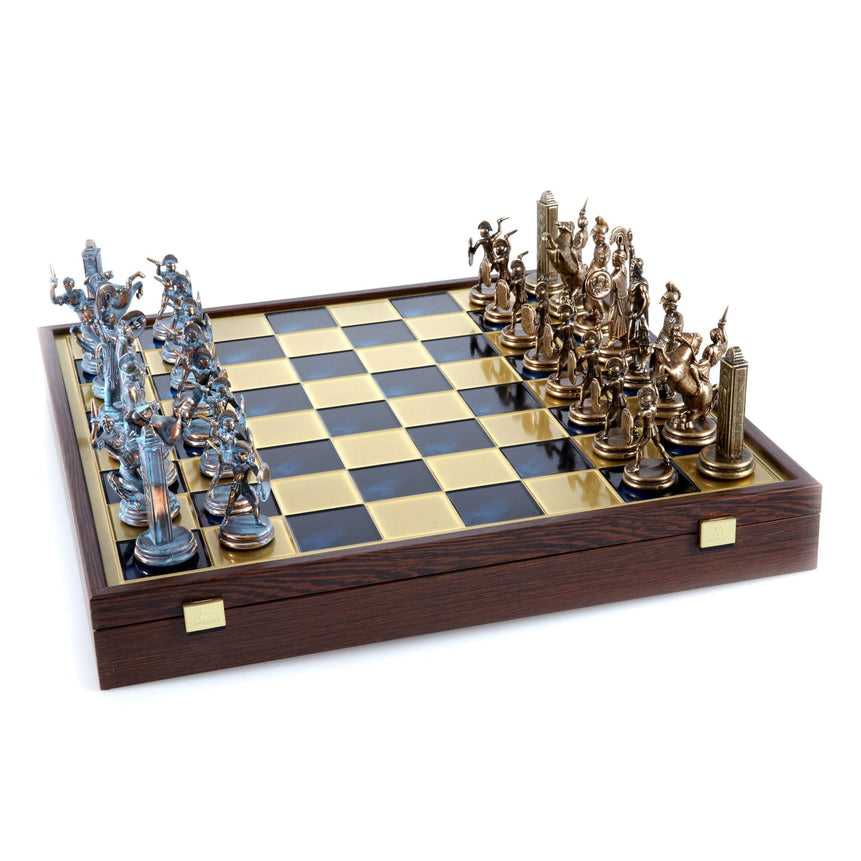 Blue/Brown GREEK MYTHOLOGY CHESS SET (Extra Large) - LAZADO