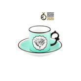 Herbariae - Coffee cup and saucer Green by Vista Alegre - Main View
