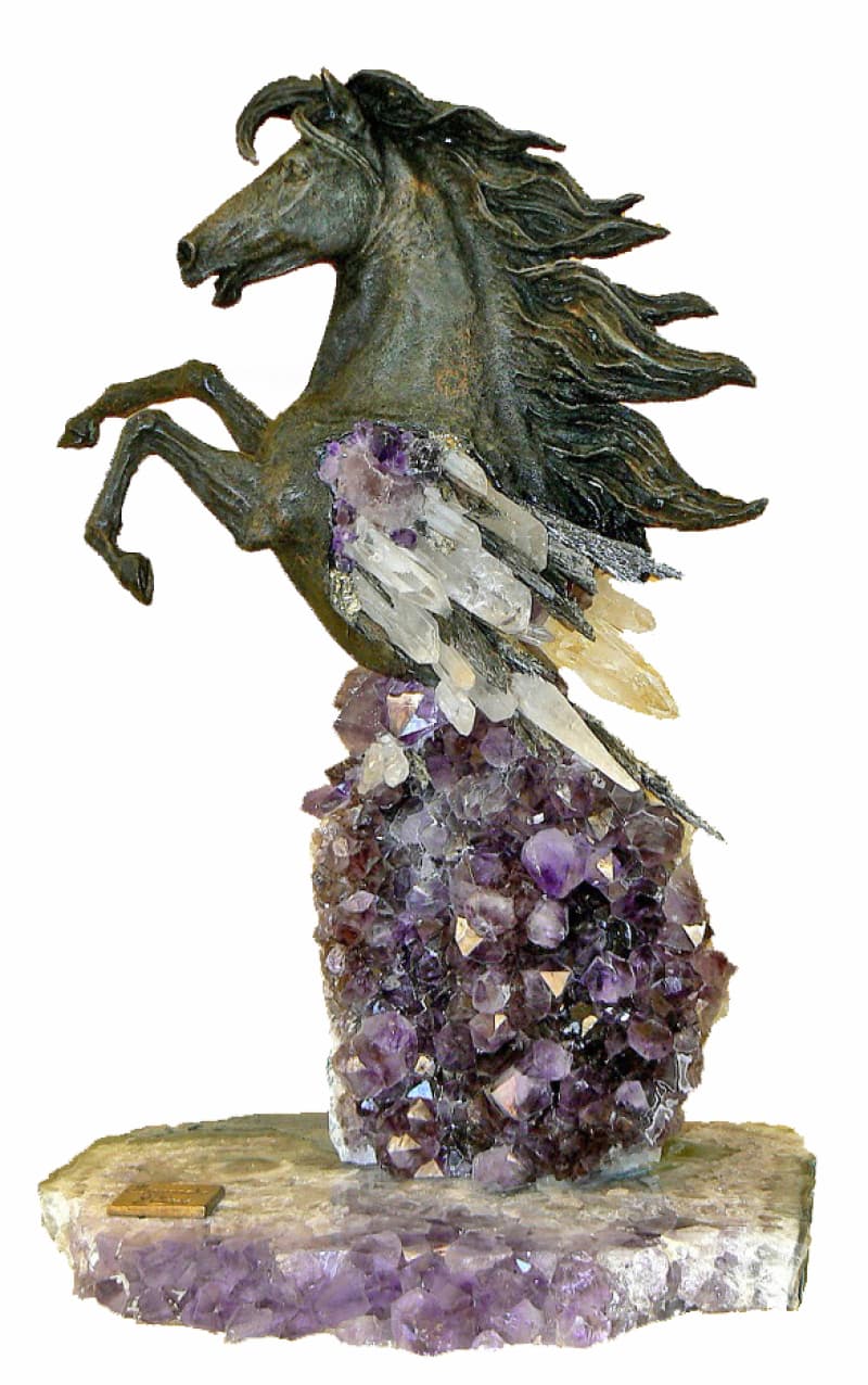 Hierarchy horse - Horse sculptures with precious stones by Ebano - Alternate Angle