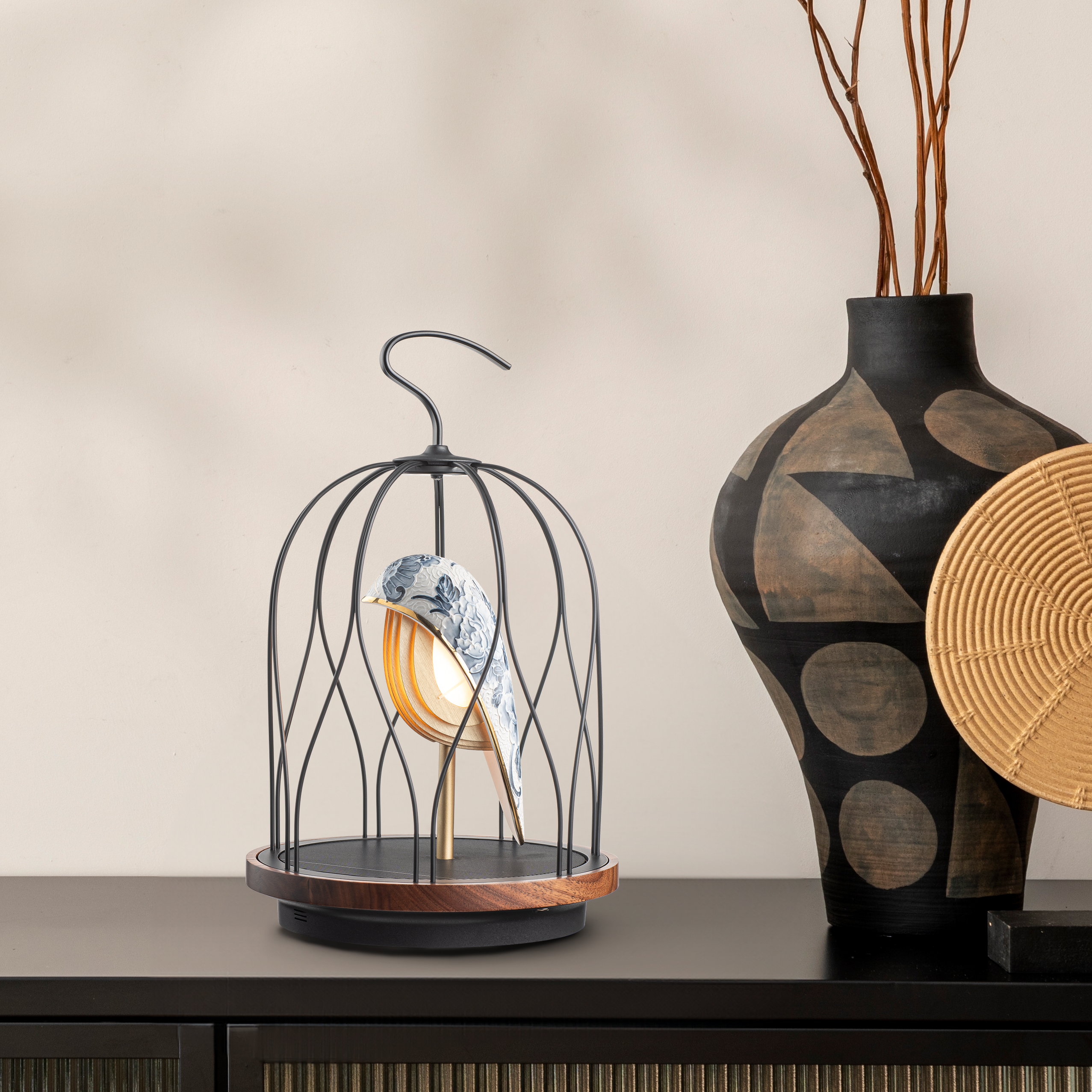 سبيكر JG01s اللاسلكية بتصميم مبتكر – ازرق وابيض