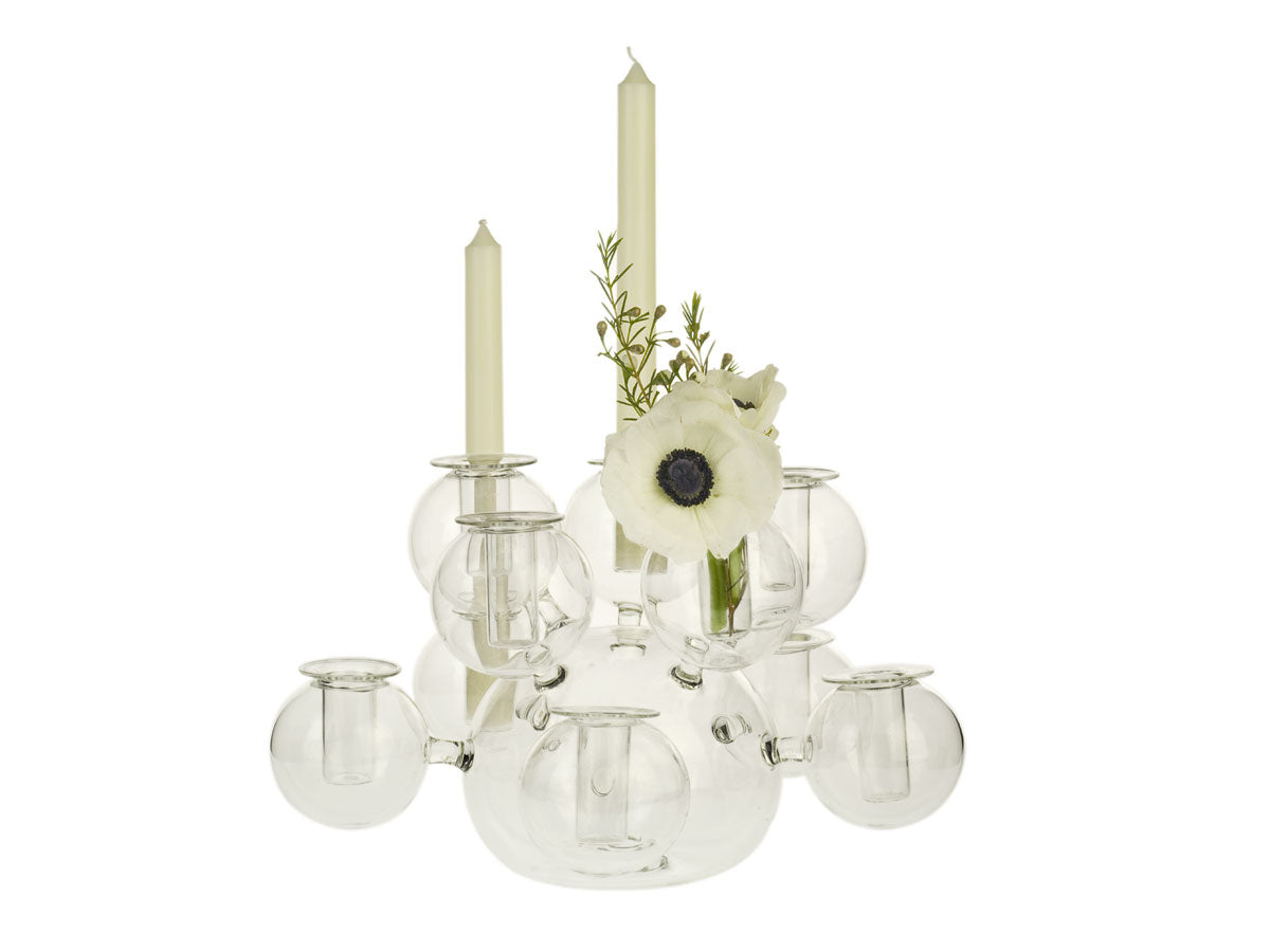 LUME Centerpiece, blown glass cm 28×20 - LAZADO