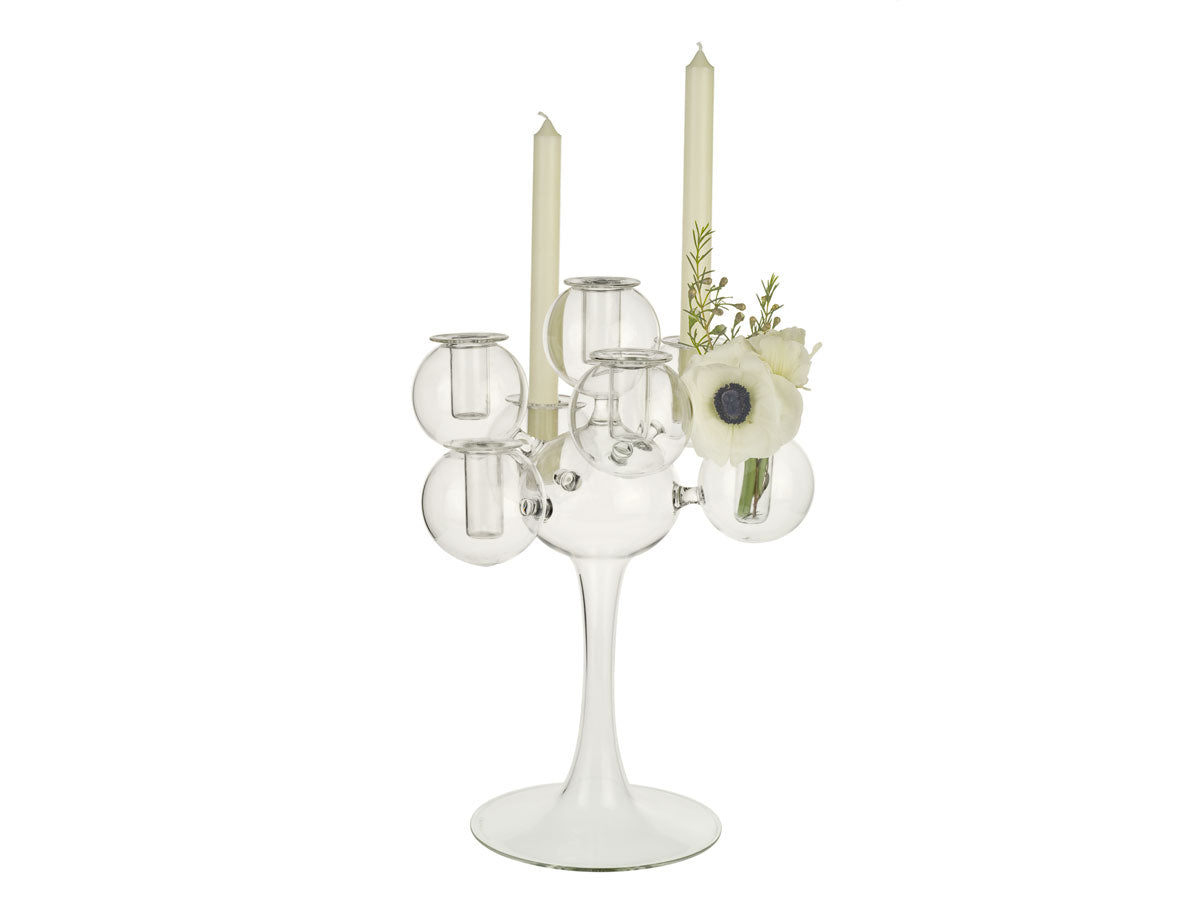 LUMIERE Candle holder, blown glass cm 35×25 - LAZADO