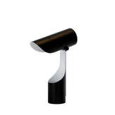Table lamp in black and white steel