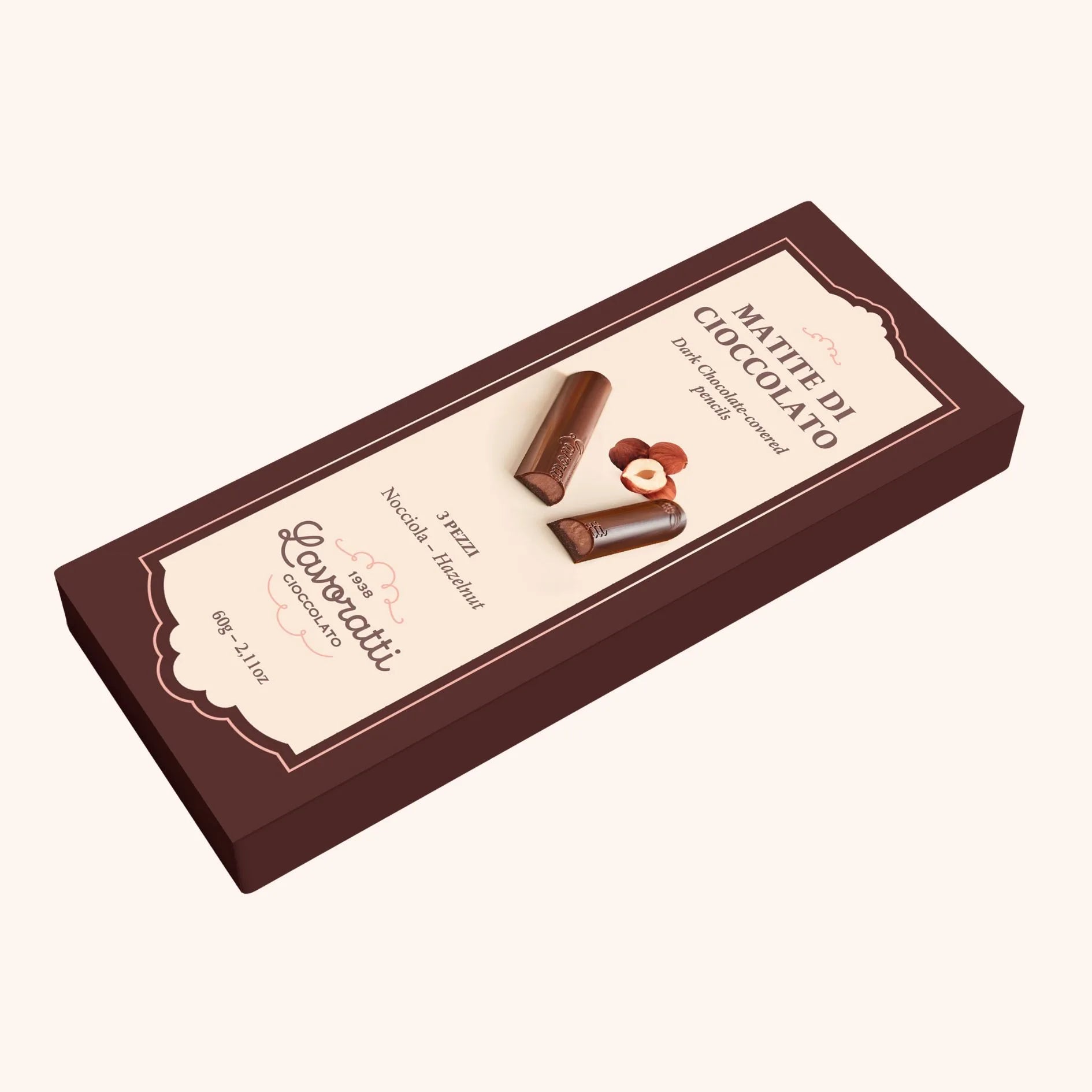 PENCILS BOX OF 3 – SELECTION N.1 HAZELNUT 60g