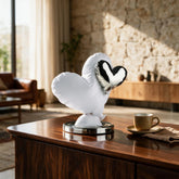 Fly into my Heart Sculpture — Silver · 20 cm