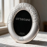 Miro Silver Photo Frame — Albero della Vita, Oval · 13×18 cm