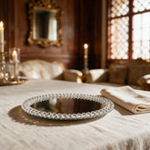 Beaded Crystal Charger — Round