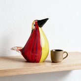 Albatross Figurine — Hand-Worked Coloured Crystal · 10.5 cm