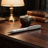 Chrome Ballpoint Pen — Grooved