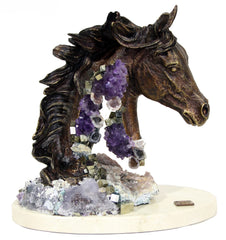 Pegasus - Horse sculptures with precious stones by Ebano - Alternate Angle