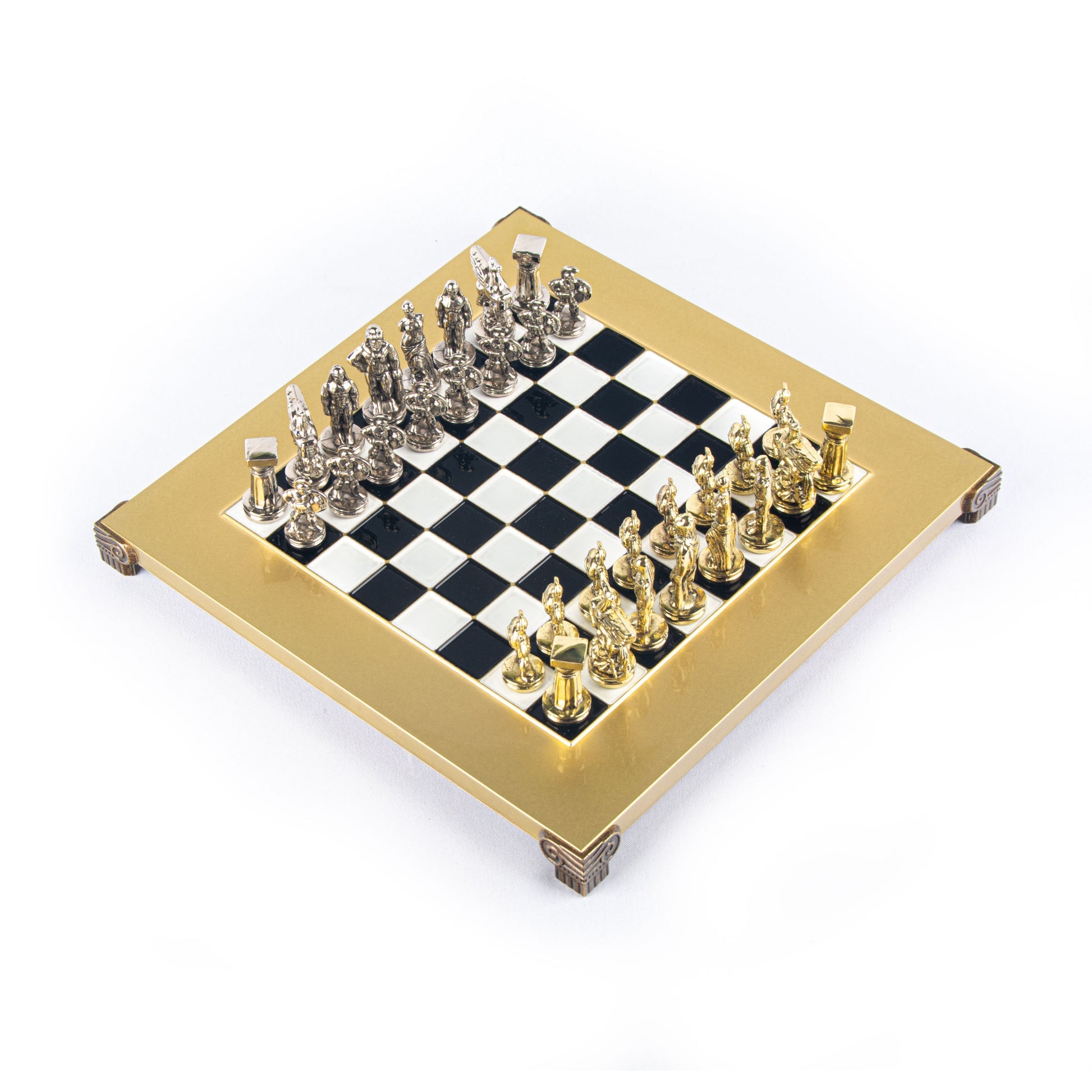 Luxury Black & Gold Metal Chess Set
