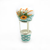 SMALL hot air balloon "FABERGE DREAM" DAISIES AND EARS OF WHEAT DECOR by Royal Family - Main View