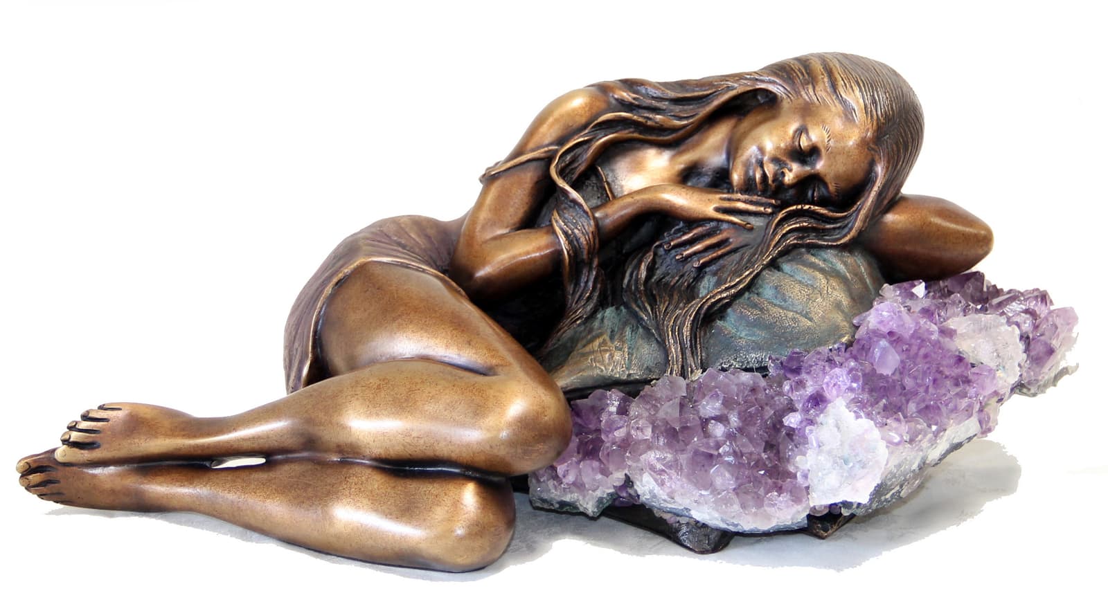 Sandra - Human sculpture with precious stones by Ebano - Alternate Angle